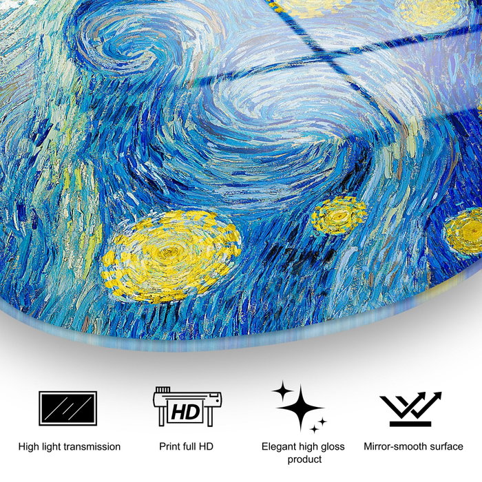 Wallity Cuadro Decorativo de Vidrio Templado Multicolor 35 x 50 cm